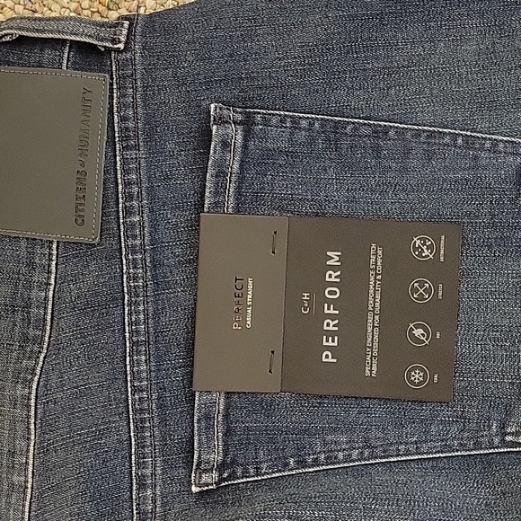 Citizens Of Humanity Mens Perform Casual Straight Blue Jeans Sz 42 New With Tags - Picture 3 of 8